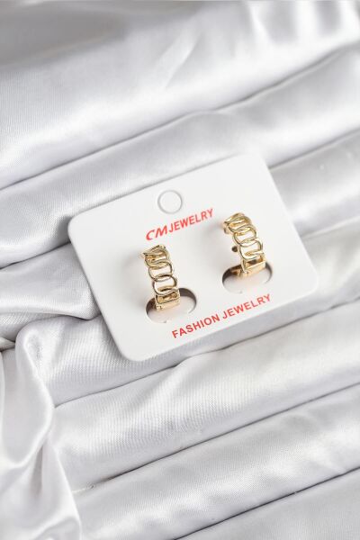 14K Gold Renk Kaplama Samanyolu Model CM Kadın Küpe