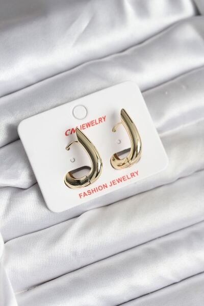 14K Gold Renk Kaplama CM Kadın Küpe