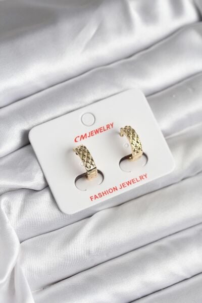 14K Gold Renk Kaplama CM Kadın Küpe