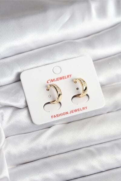 14K Gold Renk Kaplama CM Kadın Küpe