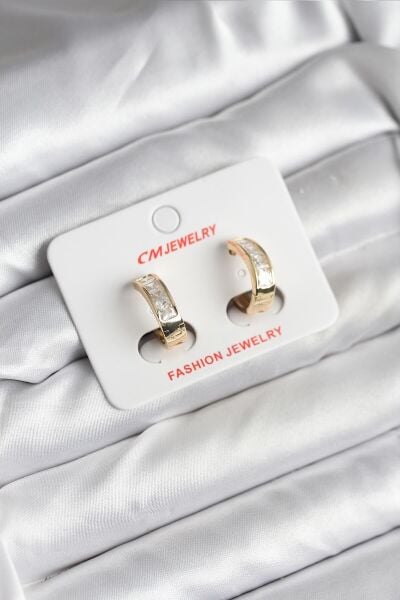 14K Gold Renk Kaplama CM Kadın Küpe