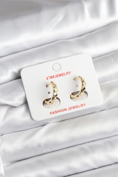 14K Gold Renk Kaplama CM Kadın Küpe