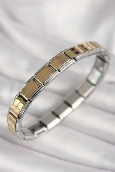 316L Çelik Mix Renk Yazılı Nomination Model Kadın Bileklik