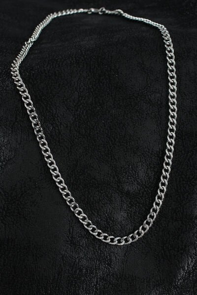 316L Çelik Klasik Zincir Model Gümüş Renk Erkek Kolye