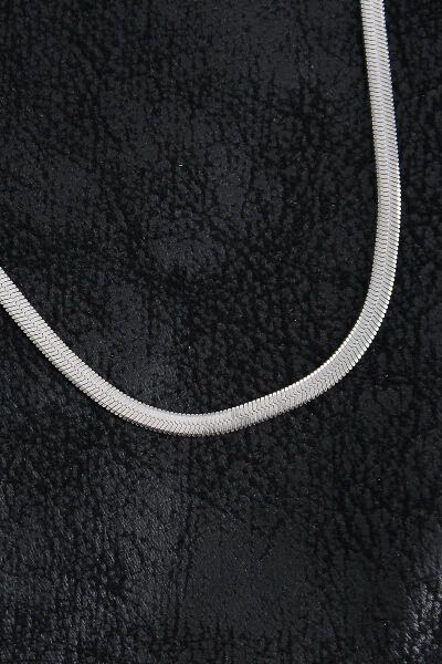 316L Çelik Klasik İtalyan Zincir Model Gümüş Renk Erkek Kolye